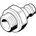 KS3-1/8-A, Festo Pneumatic Quick Connect Coupling Brass 1/8in Threaded, Муфта