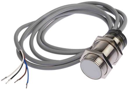 CR30CF10DPR, RS PRO 62mm Flush Mount Capacitive sensor, PNP-NO/NC Output, 10 mm Detection Range, IP67, Датчик