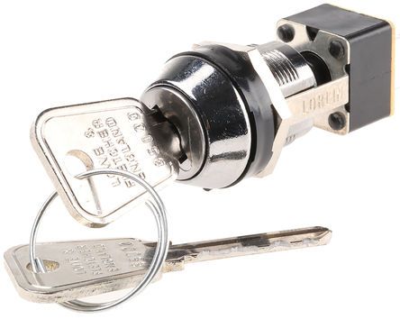 MSLB Lorlin Key Switch DPCO  A   V ac Way   C Выключатель с ключом