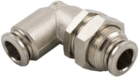 57060P0003, RS PRO Bulkhead Connector, Push In 4 mm, M12 x 1 BSPPx4mm, Фитинг