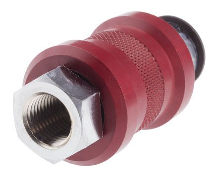 0669 07 13, Legris LF3000 16 bar Brass Pneumatic Straight Threaded Adapter, G 1/4 Female To G 1/4 Female, Переходник