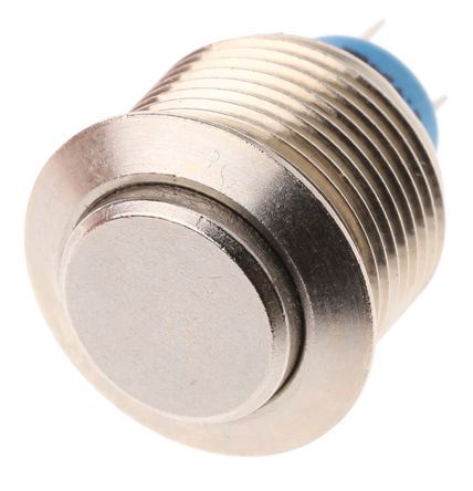9633AX1146, APEM Single Pole Single Throw (SPST) Momentary Push Button Switch, IP54, 19.2 (Dia.)mm, Panel Mount, 30V dc, Кнопочный переключатель