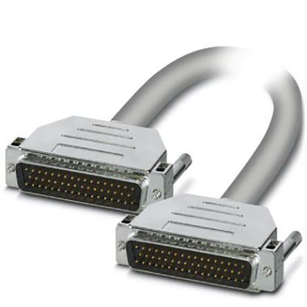 1066683, Phoenix Contact D-Sub 50-Pin to D-Sub 50-Pin Male Cable & Connector, 25 V ac, 60 V dc