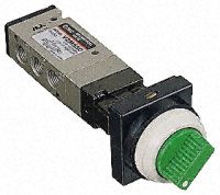 VZM550-01-34G, SMC Twist Selector 5/2 Pneumatic Manual Control Valve VZM500 Series, Клапан