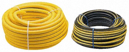 GPA1001/BK/0030/CD, RS PRO Air Hose Black/Yellow PVC Nitrile Blend 18mm x 30m GPA Series, Шланг