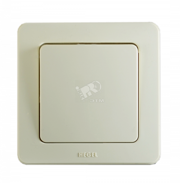 Переключатель одноклавишный скрытый слоновая кость 16А