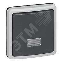 Кнопочный выключатель - Н.О.+Н.З. - 6 A - Программа Plexo - IP 66 - IK 08 - сборные механизмы - серый