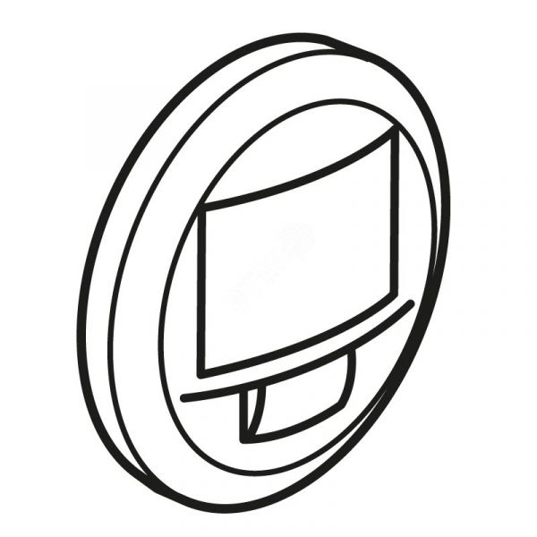 Celiane Лицевая панель датчика движения двухпроводного 250Вт без нейтрали ручное управление 067226 белый