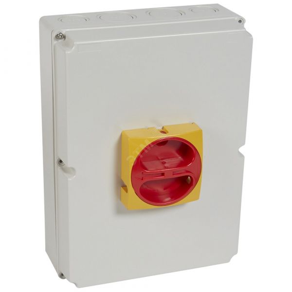 Выключатель безопасности 4P/63A зажим нейтрали слева