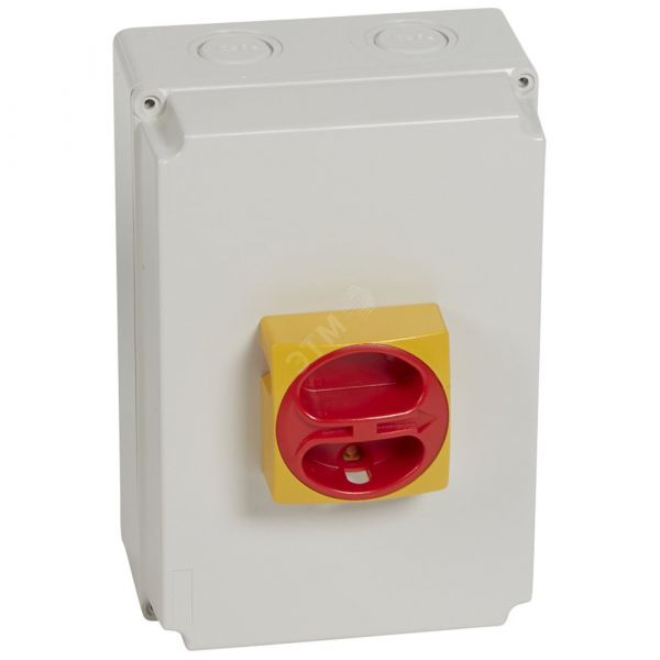 Выключатель безопасности 4Р/40А зажим нейтрали слева