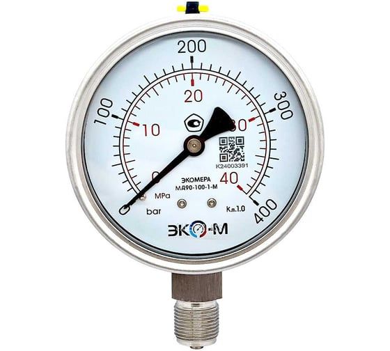 Манометр виброустойчивый Физтех ДМ8008-ВУф исп 2 0-40 МПа кт.1,0 d.160 IP54 M20x1,5 РШ, Глицерин 4687205454805