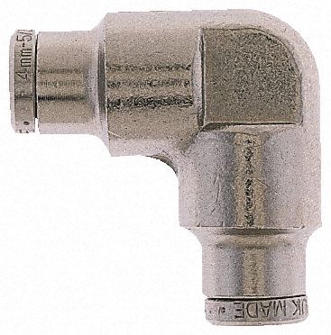 100401000, Norgren Pneumatic Elbow Tube-to-Tube Adapter Push In 10 mm to Push In 10 mm, Переходник