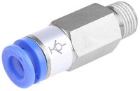 KCH06-01S, SMC Threaded-to-Tube Pneumatic Straight Threaded-to-Tube Adapter R 1/8 to, KC Series, 1 MPa, Переходник