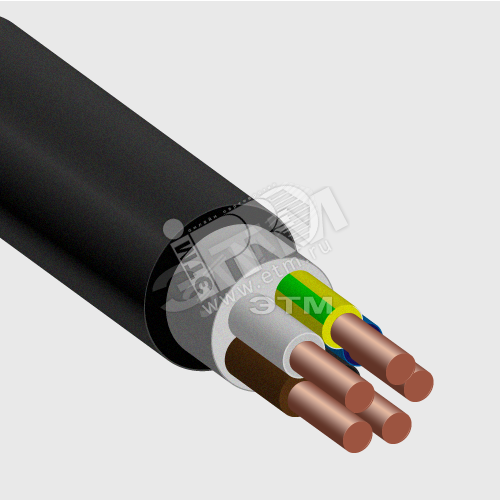 Кабель силовой ПвБПнг(А)-HF 5х2,5ок(N,PE)-1