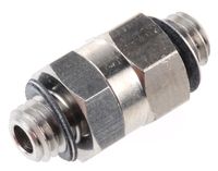 M-5UN, SMC Pneumatic Bulkhead Threaded Adapter, Metric M5 x 0.8 Male, Переходник