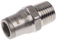 3805 08 13, Legris Threaded-to-Tube Pneumatic Fitting R 1/4 to Push In 8 mm, LF3800 Series, 20 bar, Переходник