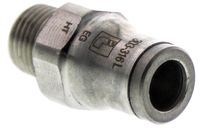 3805 06 10, Legris Threaded-to-Tube Pneumatic Fitting R 1/8 to Push In 6 mm, LF3800 Series, 20 bar, Переходник