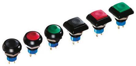 IPC3SAD-3, APEM Single Pole Single Throw (SPST) Momentary Push Button Switch, IP67, 13.6 (Dia.)mm, Panel Mount, 48V ac, Кнопочный переключатель