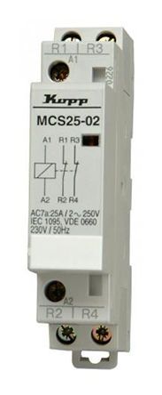 7613.4000.1, Kopp 4 Pole Contactor - 25 A, 4NO, Контактор