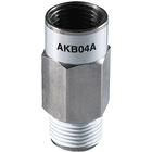 AKB03A-03S, SMC Inline check valve Rc3/8 female to R3/8 male, free flow from male to female, Клапан