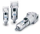 AMJ3000-03B, SMC Drain separator for vacuum series 3000 ,3/8" port size and bracket, Сепаратор