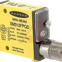 SM312FPQD, Banner Engineering Sensor, Fiber-Optic- Photoelectric- Fiber Optic Sensing Mode- Bipolar NPN/PNP, Волоконно-оптический датчик