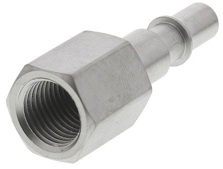 RBE 06.6101, Staubli Pneumatic Quick Connect Coupling Stainless Steel 1/4 in Threaded, Муфта