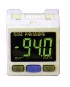 PSE301-LDC, SMC Display for pressure sensors NPN outputs + 4-20mA analogue output inc lead, connector & mount