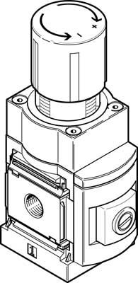 Festo MS6N-LRP-1/4-D2-A8 precision pressure regulator, Регулятор