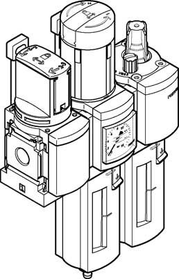 Festo MSB4N-1/4:C3J2M1-WP service unit combination, Сборка