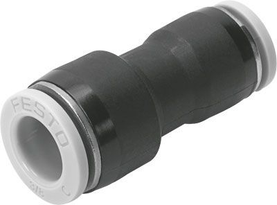 Festo QB-3/8T-1/4-U push-in connector, Фитинг
