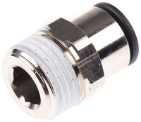 3175 12 21, Legris Threaded-to-Tube Pneumatic Fitting R 1/2 to Push In 12 mm, LF3000 Series, 20 bar, Переходник
