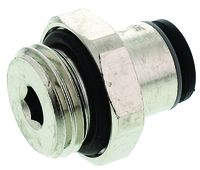 3101 06 13, Legris Threaded-to-Tube Pneumatic Fitting G 1/4 to Push In 6 mm, LF3000 Series, 20 bar, Переходник