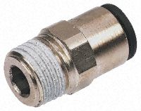 3175 14 17, Legris Threaded-to-Tube Pneumatic Fitting R 3/8 to Push In 14 mm, LF3000 Series, 20 bar, Переходник