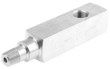 GA2, Enerpac GA Stainless Steel Pressure Gauge Mounting Block, NPT 3/8 Male, NPT 3/8 Female, Монтажный блок