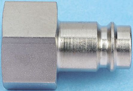 9086 27 17, RS PRO Pneumatic Quick Connect Coupling Steel 3/8 in Threaded, Муфта