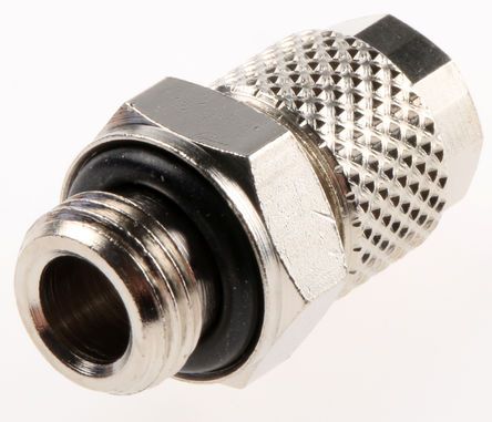 1020-6/4-1/8, RS PRO Threaded-to-Tube Pneumatic Fitting G 1/8 to Push In 6 mm, 15 bar, Переходник