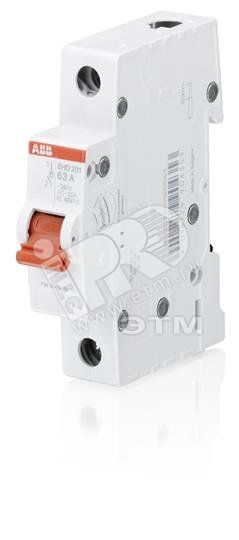 Рубильник однополюсный SHD201 40A рычаг красный