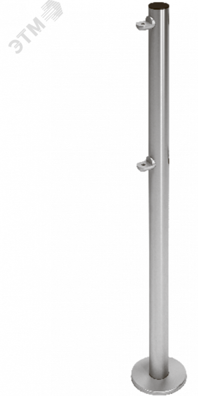 Стойка ограждения одностороняя с 2-мя полупетлями под поворотную створку или секцию