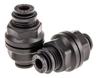 3116 04 00, Legris Pneumatic Bulkhead Tube-to-Tube Adapter Straight Push In 4 mm to Push In 4 mm, Переходник