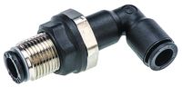 3139 06 00, Legris Pneumatic Bulkhead Tube-to-Tube Adapter Elbow Push In 6 mm to Push In 6 mm, Переходник