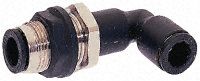 3139 10 00, Legris Pneumatic Bulkhead Tube-to-Tube Adapter Elbow Push In 10 mm to Push In 10 mm, Переходник
