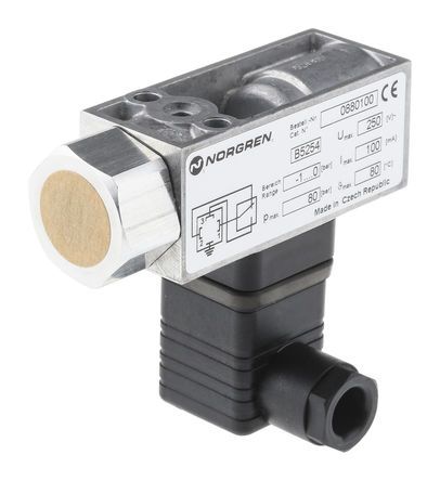 0880100, Norgren Pressure Switch, G 1/4 -1bar to 0 bar