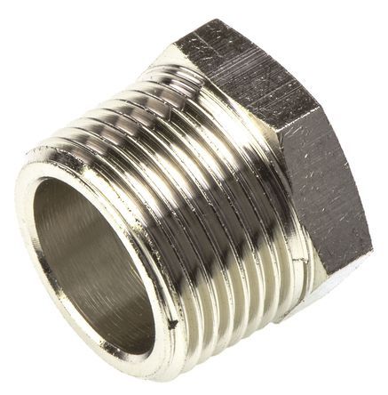 0904 21 27, Legris LF3000 60 bar Brass Pneumatic Straight Threaded Adapter, R 3/4 Male To G 1/2 Female, Переходник