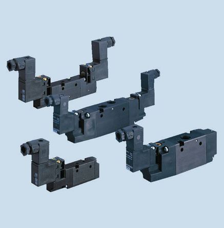 B325BXXXXH, Parker 5/2 Pneumatic Control Valve Solenoid/Pilot G 1/8 B Series, Клапан