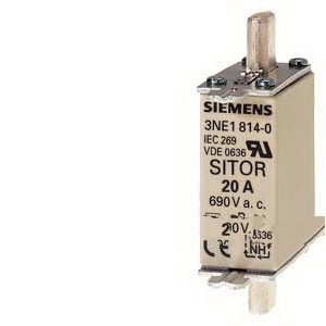3NE18140 ПЛАВКАЯ ВСТАВКА SITOR КАТЕГОРИЯ GR, DIN 43620 20A , AC 690 V ,(ТИПОРАЗМЕР 000)