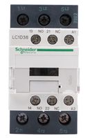 LC1D38B7, Schneider Electric 3 Pole Contactor - 38 A, 24 V ac Coil, TeSys D, 3NO, 18.5 kW, Контактор