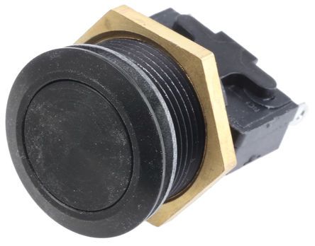 76-9513/4044B, ITW 76-95 Single Pole Double Throw (SPDT) Momentary Clear LED Push Button Switch, IP67, 32 (Dia.)mm, Panel Mount, 250V, Кнопочный переключатель
