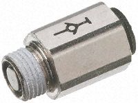 3091 06 10, Legris Threaded-to-Tube Pneumatic Fitting R 1/8 to Push In 6 mm, LF3000 Series, 20 bar, Переходник