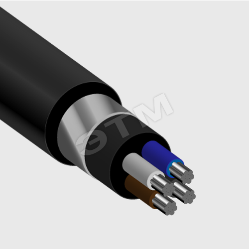 Кабель силовой АВББШВ 4х35-0.660 однопроволочный